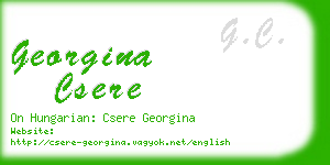 georgina csere business card
